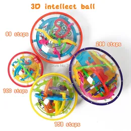 Pudełka Przechowywanie 3D Magical Intelek Maze Ball 99 100 158 299 kroki IQ Balans Magnetyczna marmurowa gra puzzli dla dzieci i dorosłych zabawek 230922