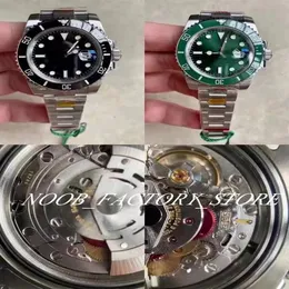 Classic Watch of Mens V12 Wersja Męskie Super Watches Factory 3135 Automatyczne 904L Steel Luminous Black Green Ceramic Bezel 28335p