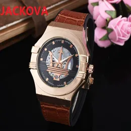 Luxury Famous Classic Designer Fashion Quartz Watch 42mm Sapphire Glass Waterproof Leather Solid Clasp President Mens Whole MA267V