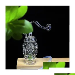 Rury palenia Glass Burner Water Bong Pyrex Gruba przezroczysta rura Małe platformy Bubbler Mini DAB do Hookahs Drop dostarczenie Domowe Ogród H DHF6W