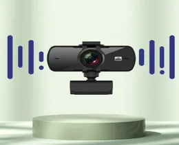 Webcam 2k full hd 1080p com autofoco e microfone, câmera web usb para pc, computador, mac, laptop, desktop, youtube, webcamera8856896