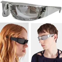 أزياء O Cchiali P Home Runway Sunglasses SPR29Y RECTANGULAL FRAME SILVER