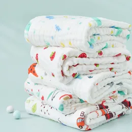 Sleeping Bags 6 Layer Organic Cotton Swaddle Wrap for Infant Bed Quilt Baby Receiving Blanket Muslin Bath Towel Diaper 230923
