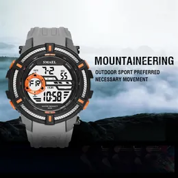 SMAEL Orologi sportivi Militari Cool Watch Uomo Quadrante grande S Shock Relojes Hombre Casual LED Clock1616 Orologi da polso digitali Impermeabili n181i