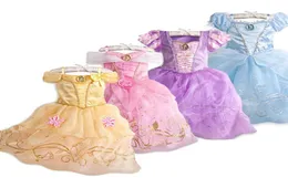 Kid Princess Dress Girl Summer Fancy Party Clothes Rapunzel Belle Sleeping Beauty Christmas Carnival Costume5886581