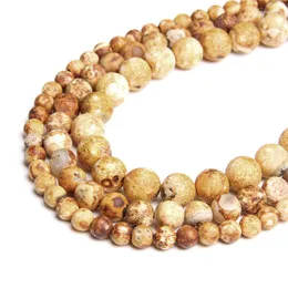 Beads 15.5" Vintage Agates Round 6 Mm 8 10 Natural Gem Stone Tibetan Loose For DIY Making Bracelets Necklace