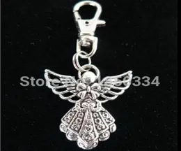 Fashion Retro silver AlloyquotGuardian Angelquotkey chainsimple atmosphere Pendant Fit DIY charm keychain key ring Accessorie3703853