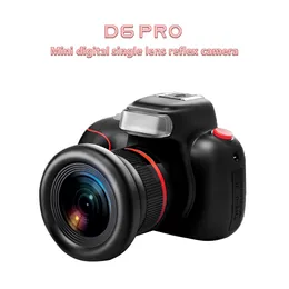 Kamery zabawkowe D6 Pro Mini Digital Camera 4K for Kids Toys Po urządzenia 24 -calowe HD Screen wideo Dzieci Prezent urodzinowy 230922