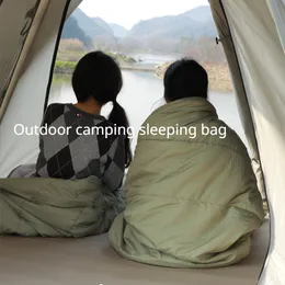 Sleeping Bags Outdoor camping sleeping bag thickened and warm single person moistureproof blanket cold pad 230922