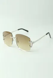Designerskie okulary przeciwsłoneczne 3524026 z Daimond Metal Paw Drut świątynie Szklanki Rozmiar 18140 mm2858729
