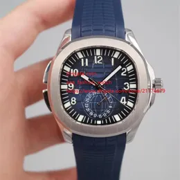 최고 고품질 시계 42mm Aquanaut 5164 5164R-001 스테인레스 스틸 아시아 투명 기계 자동 남성 시계 시계 4 STY2245
