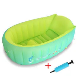Bathing Tubs Seats Inflatable Baby Bathtub Chair Cute Bear Infant Bathing Seat Tubs Non Slip Swimming Pool Toddler Portable Foldable Shower Basin 230923