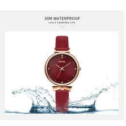 Smael marca mulher relógios de luxo marca smael quartzo relógios pulso para feminino rosa ouro senhoras relógio à prova dwaterproof água 1907197f