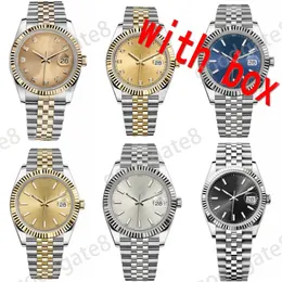 Luxury Designer Watch Mens Watch Movement 36 41mm full rostfritt stål 126333 vattentät rosa 28 31 mm datejust Holiday Present Womens327f