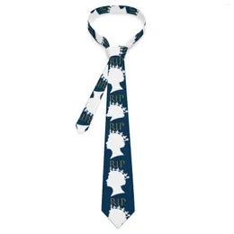 Bow Ties Elizabeth II Tie Queenelizabeth Print Retro Casual Neck Men Cosplay Party Quality Collar Pattern Necktie Accessories