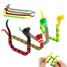 Snake Shape Tracks Fidget Toys Bcycle Link Link Sensory Puzzles Stress Relief Toy for Kid Educatiaonal Anti-Stress Toy 2719