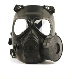 Maschere tattiche per la testa Resina Full Face Nebbia Fan per CS Wargame Airsoft Paintball Maschera antigas fittizia con ventola per protezione cosplay1931667