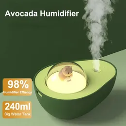 1 Stück Avocado-Aromatherapie-Luftbefeuchter – tragbarer kabelloser USB-Luftreiniger für Zuhause – 240 ml