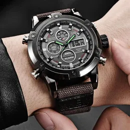 Men Military Watch 50mm Big Dial LED Quartz Clock Sport Male Relogios Masculino Montre Homme 2021 Wristwatches189E