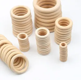 1000pcs lot 1570mm diy wooden beads connectors circles rings unfinished natural wood lead beads baby teething rings wooden rin8080341