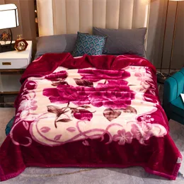 Одеяла высокий отпечаток теплый зимний одеяло Рашель для кровати мягкое тепление сгущенное однодневное двойное стеганое одеяло.