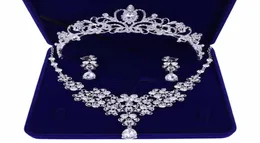 Bridal Tiaras Hair Necklace Earrings Accessories Wedding Jewelry Sets Cheap Fashion Style Bride Hair Dress97783803048441