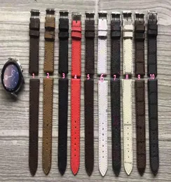 Модные кожаные ремешки для часов для Samsung Galaxy Ремешок 20 мм 22 мм 41 мм 42 мм 44 мм Watch Active 2 4 5 6 7 Series Band Luxury Designer L1698704
