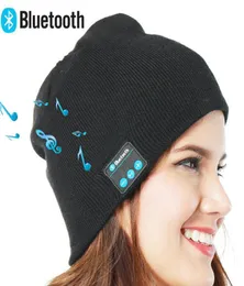Bluetooth Music Hat Wireless Smart Headset Cap HeadPhoneスピーカーウィンターマイクミュージックハットアウトドアウォームクロシェビーニーキャップYFA2162417