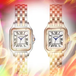 유명한 스퀘어 로마 디자이너 시계 시계 고급 패션 크리스탈 여성 손목 시계 풀 스테인레스 스틸 우아한 슈퍼 쿼츠 손목 시계 222g