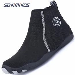 Sapatos de água neoprene botas de mergulho sapatos de água vulcanização inverno à prova de frio alta superior barbatanas quentes sapatos de caça submarina vendendo 230922