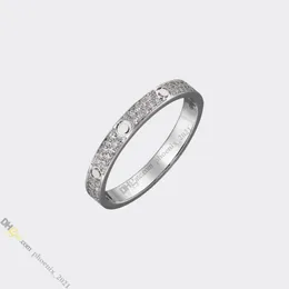 Designer Ring Jewelry Designer for Women Diamond-Pave Love Ring Titanium Steel Rings Gold-Plated Never Fading Non-Allergic,Silver Ring; Store/21621802
