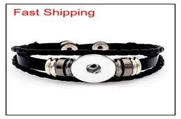 Charm Bracelets Multilayer Leather Noosa Chunk 18Mm Metal Bracelet Ginger Button Statement Whole Jewelry Snap Coko2 Q7Kh92897969