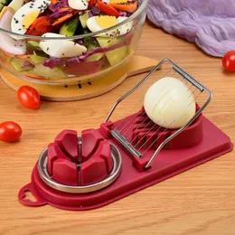 Egg Tools 2 In1 Multi functional Cutter Stainless Steel Slicer Sectioner Mold Portable Luncheon Meat Kitchen Gadgets 230923