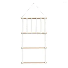 Sacchetti per gioielli Scaffale portaoggetti di ricambio per organizer per fasce per bambini in legno