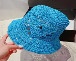 Summer Straw Hats For Women Designer Bucket Hat 4 Colors Luxurys Designers Fisher Sunhats Holiday Beanies Caps Fashion Strawhat Br7743360