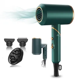 Hair Dryers 2000W Strong Wind Portable Handle Folding Household Or Travel Electric Dryer With Thermostatic Air Diffuser Blower Drier 230922