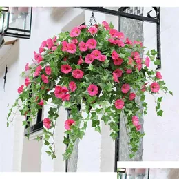 Faux Floral Greenery 65.5Cm Artificial Silk Morning Glory Fake Flower High Quality For Wedding Home Party Diy Table Decoration Bk Dh8Bu