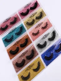 3D Mink Eyelashes Eye makeup False lashes Soft Natural Thick Fake Eyelash Extension Beauty Tools 10 styles Whole9360242