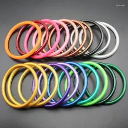 Bangle Fashion 20 Colour Glitter Cylecly Silicone 7pcs/مجموعة للنساء الفتيات عيد الأم هدية بوذي