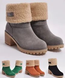 Ucuz kadın kar botları üçlü siyah kestane kahverengi lacivert gri moda klasik ayak bileği kısa boot kadın patik kış ayakkabıları siz4585422