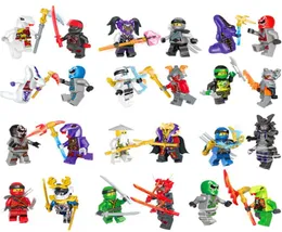 24 pcs Lot Mini Ninja Figure Minifigs Toy Building Block Classic Action Figures Ghost Evil Pythor Chop039rai Mezmo Serpentine A9146208