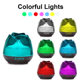 Humidifier Essential Oil Fragrance Diffuser Ultrasonic Mist Maker Air Purifier atomizer With Colorful Night Light 400ML for Office and home