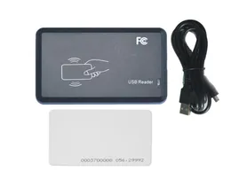 DIY 15 style output format EM4100 125KHZ Id card readeraccess control reader usb port 2pcs white card4688924