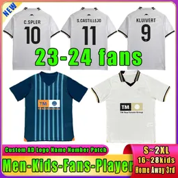23 24 C Soler Valen Cias fans Spelarfotbollströjor Musah G Paulista Hugo G Cavani M Gomez Racic S Castillejo Gaya Football Shirt Home Away Kid Kit Uniforms