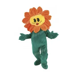 Performance-Sonnenblumen-Maskottchen-Kostüm, hochwertiges Halloween-Partykleid, Cartoon-Charakter-Outfit, Anzug, Karneval, Unisex-Outfit