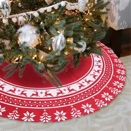 Christmas Decorations Tree Skirt Snowflake Santa Claus Merry Decor For Home 2023 Xmas Bottom Mat Navidad Cristmas Year 230923