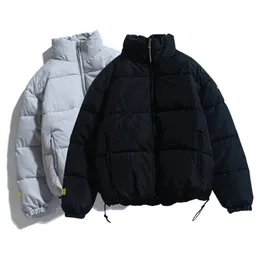 Mens Down Parkas Winter Men Solid Kolor Stojak na stojak na kołnierz ciepła gruba kurtka męska moda moda swobodny płaszcz parki 230923