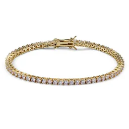 Bracciale tennis 3mm 4mm 5mm braccialetti moissanite gioielli di lusso da uomo 18K aumento oro argento braccialetto tenis catena ghiacciata hip gioielli caldi per le donne festa regalo di natale