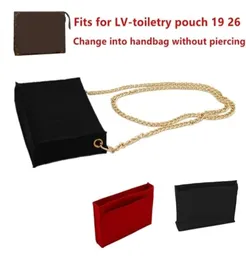Change toiletry pouch 19 26 purse insert Organizer Makeup Handbag travel Inner Cosmetic bag base shaper Q11044968264