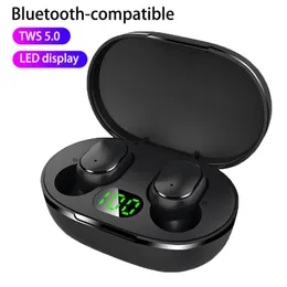 ヘッドセットTWS E6S BluetoothイヤホンワイヤレスBluetoothヘッドセットノイズマイク付きヘッドセット230923